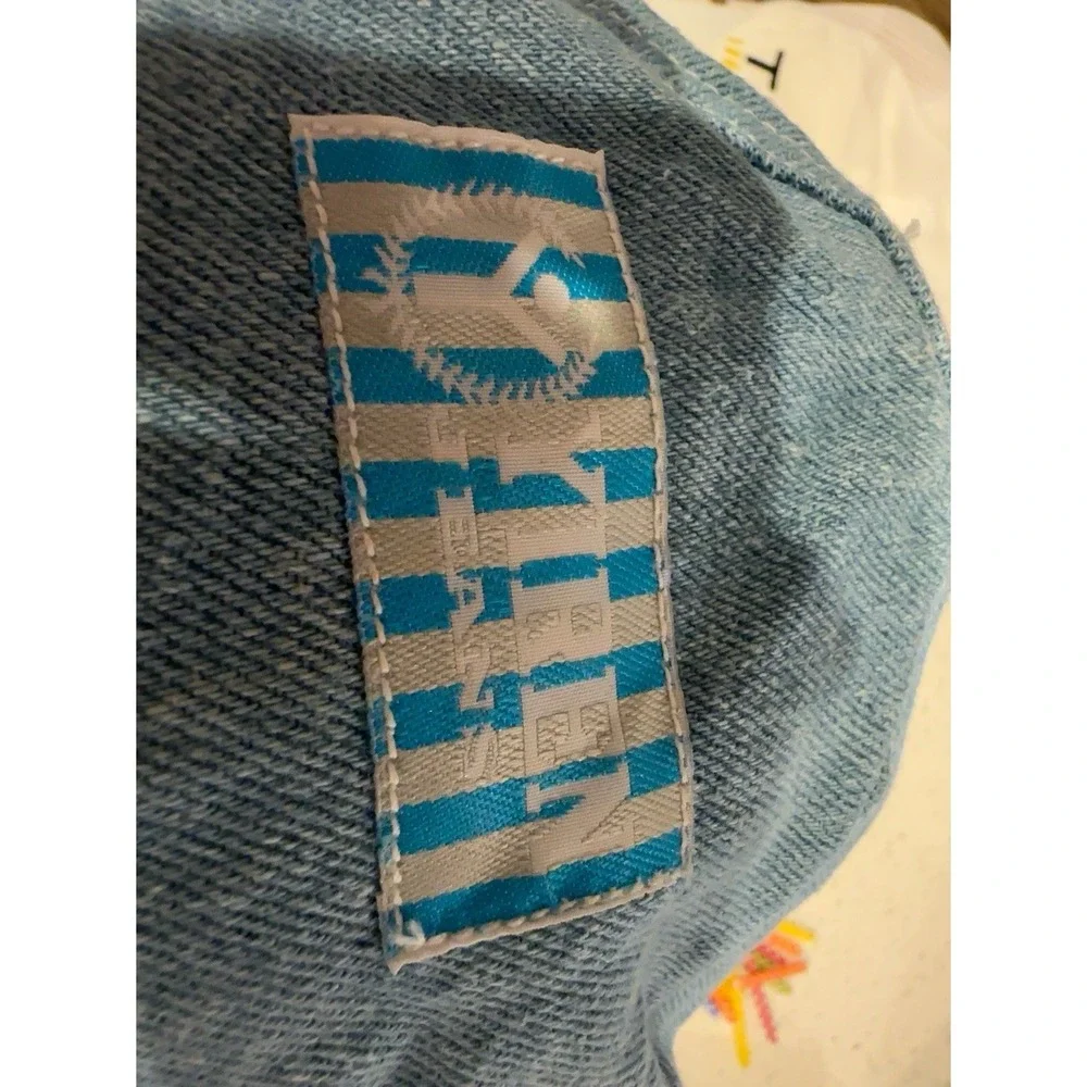 Vintage Yireh Jeans For Kids Denim Cap Hat Blue 90s Youth NOS Logo Patch NWT